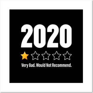 2020 One Star 2020 Very Bad Would Not Recomd Posters and Art